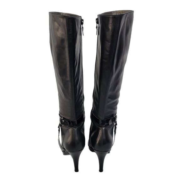 Balenciaga Leather High Heel Harness Boot Black Size 8.5/39 - Picture 3 of 14